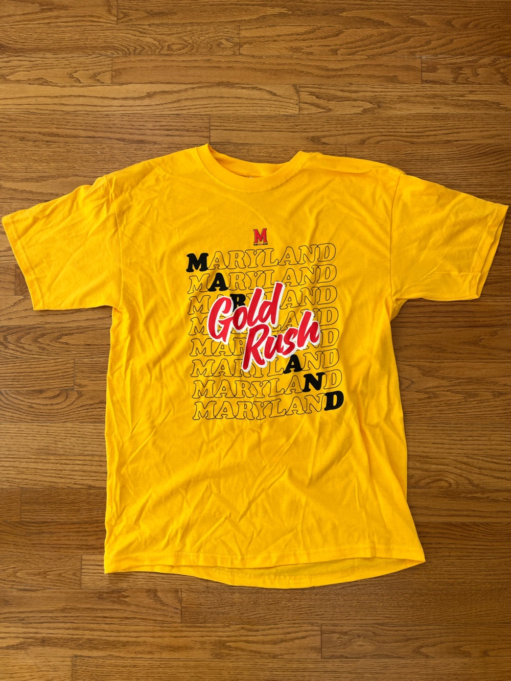 Maryland Terrapins Gold Rush T-Shirt Size L (New)